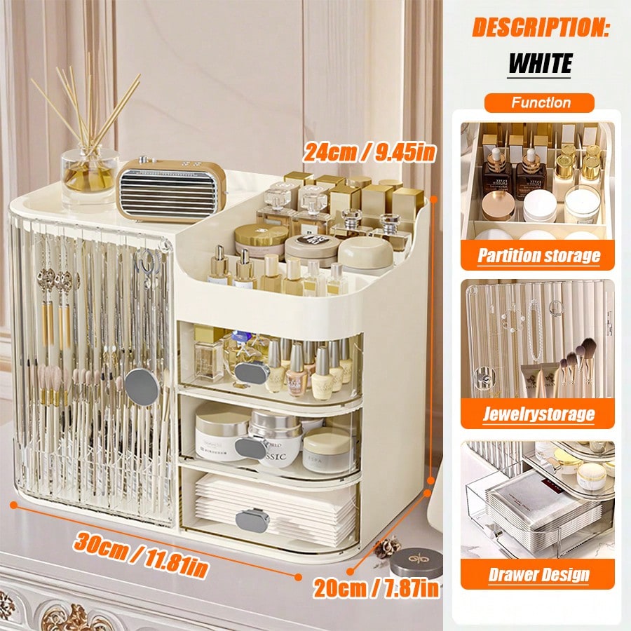 Large Capacity Vanity Makeup O - đánh giá và giá Skincare B Erl