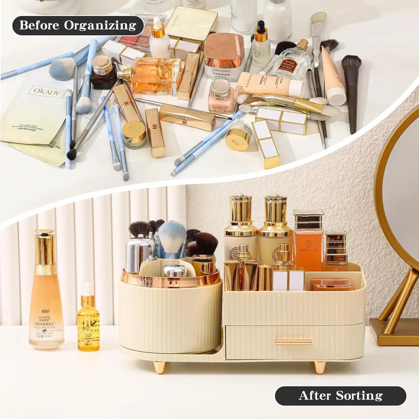 Makeup Brush Holder Large Capa - đánh giá và giá Skincare B Erl
