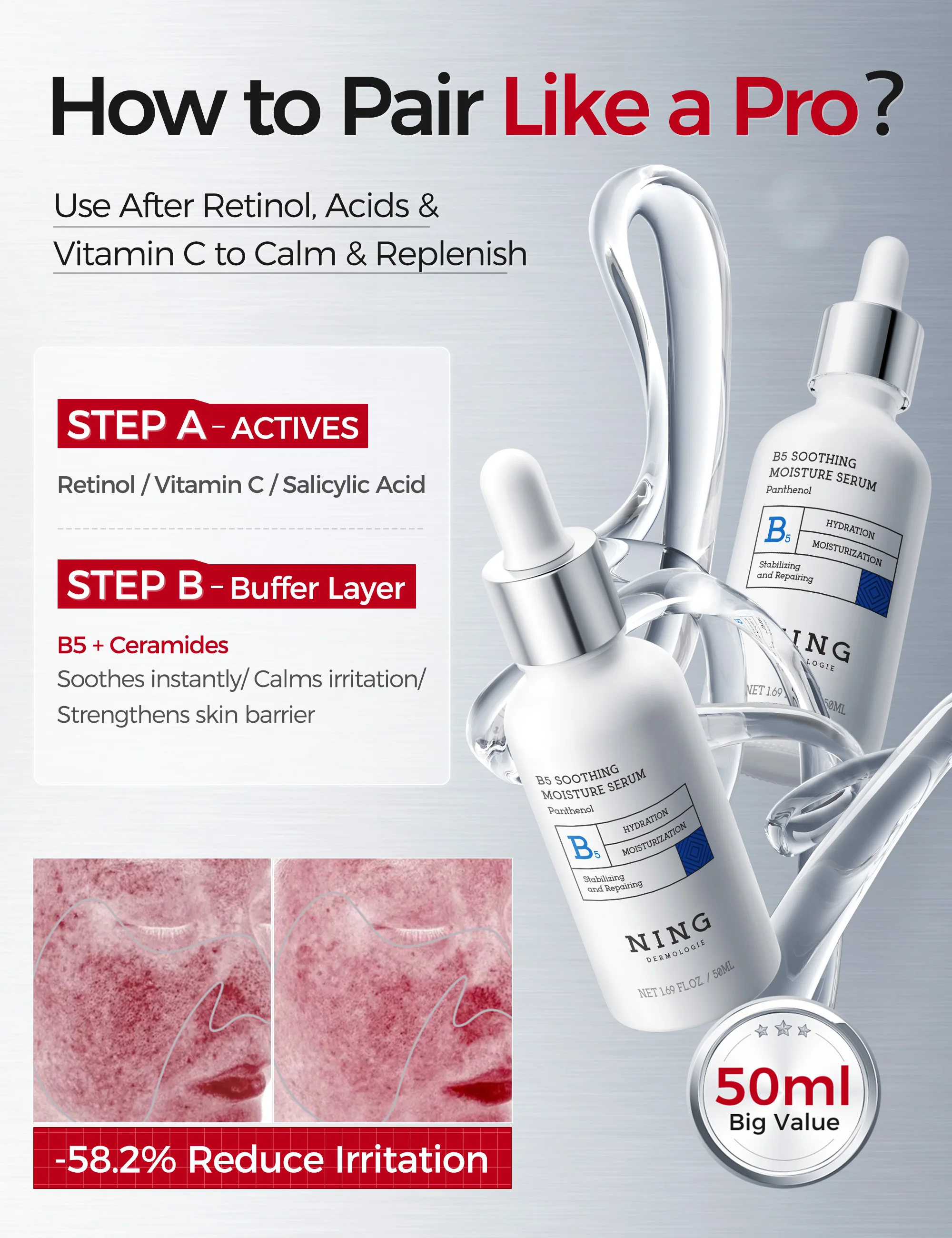 Vitamin B5 Serum – Hydrating,  - đánh giá và giá Ceramide Moisturizer
