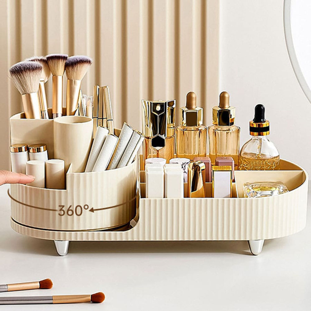 360° Rotatable Makeup Storage  - đánh giá và giá Skincare B Erl