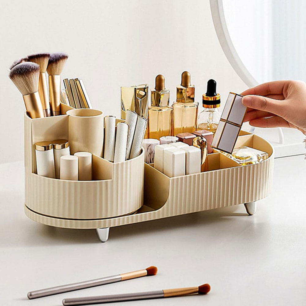 360° Rotatable Makeup Storage  - đánh giá và giá Skincare B Erl
