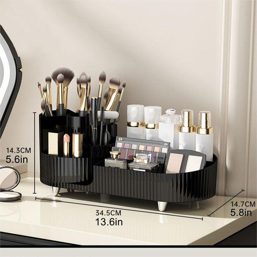 360° Rotatable Makeup Storage  - đánh giá và giá Skincare B Erl