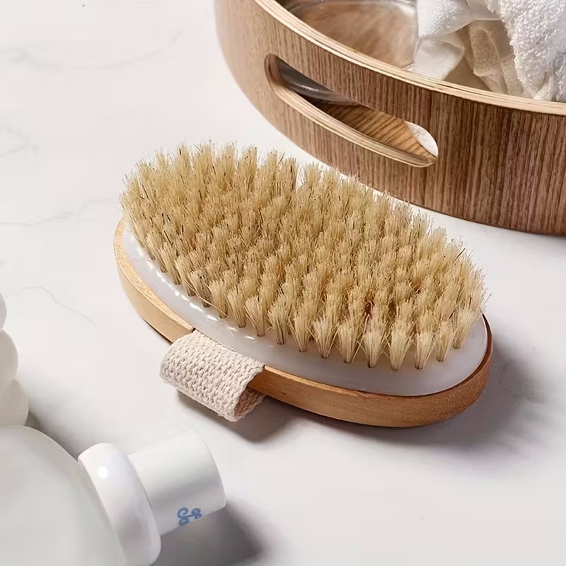 Wooden Bristle Body Brush Natu - đánh giá và giá Skincare B Erl